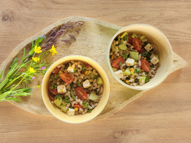 Salade de pâtes Saveurs Câlines Fête des voisins