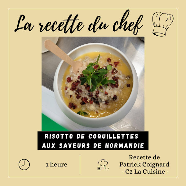 recette risotto coquilettes saveurs calines chef patrick coignard